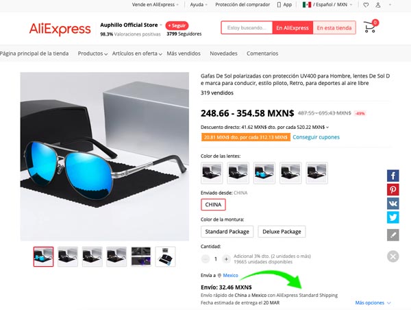 Compra en AliExpress desde México