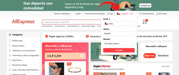 Como comprar en Aliexpress desde Chile