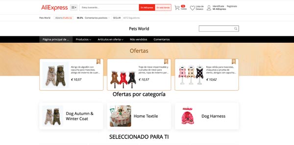 Mejores 5 tiendas de ropa para mascotas en AliExpress